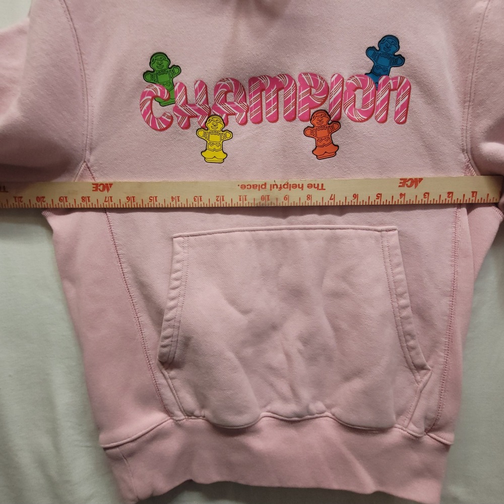 Champion Reverse Weave Hasbro Candy Land Hoodie Pink Gingerbread Adult Small - Picture 8 of 16